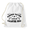PRINTFASHION Vágjunk bele - Sportzsák, Tornazsák - Fehér