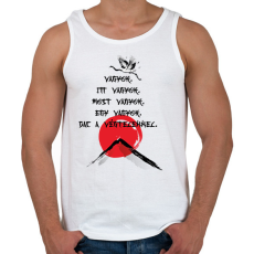 PRINTFASHION Vagyok - Haiku - Férfi atléta - Fehér