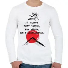 PRINTFASHION Vagyok - Haiku - Férfi hosszú ujjú póló - Fehér férfi póló