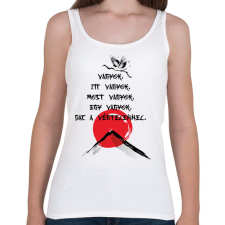 PRINTFASHION Vagyok - Haiku - Női atléta - Fehér női trikó