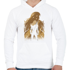 PRINTFASHION Vaják - Férfi kapucnis pulóver - Fehér