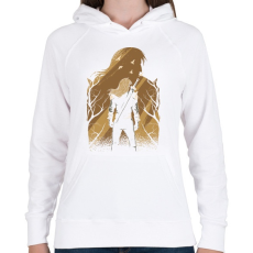 PRINTFASHION Vaják - Női kapucnis pulóver - Fehér