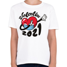 PRINTFASHION Valentin nap 2021 - Gyerek póló - Fehér