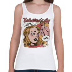 PRINTFASHION Valentin nap - hadd imádjalak - nope - Női atléta - Fehér