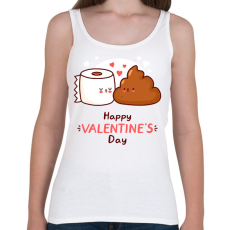 PRINTFASHION Valentin nap - Női atléta - Fehér