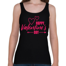 PRINTFASHION Valentin nap  - Női atléta - Fekete