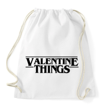 PRINTFASHION Valentine Things - Sportzsák, Tornazsák - Fehér tornazsák