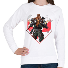 PRINTFASHION Valorant Breach - Női pulóver - Fehér