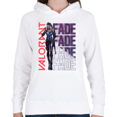 PRINTFASHION Valorant Fade - Női kapucnis pulóver - Fehér