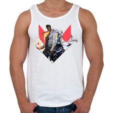 PRINTFASHION Valorant - Férfi atléta - Fehér atléta, trikó