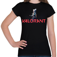PRINTFASHION Valorant - Női póló - Fekete