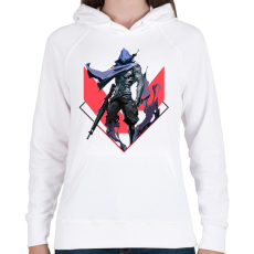 PRINTFASHION Valorant Omen - Női kapucnis pulóver - Fehér