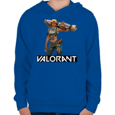 PRINTFASHION Valorant Raze - Gyerek kapucnis pulóver - Királykék gyerek pulóver, kardigán
