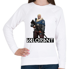 PRINTFASHION Valorant Sova - Női pulóver - Fehér