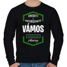 PRINTFASHION Vámos prémium minőség - Férfi pulóver - Fekete férfi pulóver, kardigán