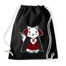 PRINTFASHION vámpír cica - Sportzsák, Tornazsák - Fekete tornazsák