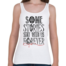 PRINTFASHION Vámpír Naplók - Some stories - Női atléta - Fehér női trikó