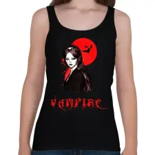 PRINTFASHION vámpír - Női atléta - Fekete női trikó
