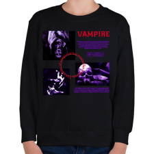 PRINTFASHION Vampire - Gyerek pulóver - Fekete gyerek pulóver, kardigán