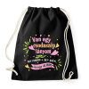 PRINTFASHION Van egy csodaszép lányom! - Sportzsák, Tornazsák - Fekete