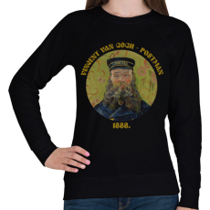 PRINTFASHION Van Gogh - Postman - Női pulóver - Fekete
