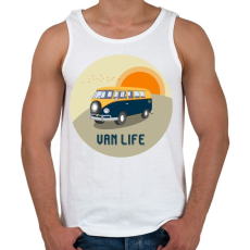 PRINTFASHION Van life 1 - Férfi atléta - Fehér