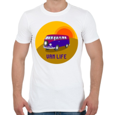 PRINTFASHION Van life 3 - Férfi póló - Fehér férfi póló