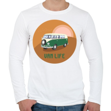 PRINTFASHION Van life 4 - Férfi hosszú ujjú póló - Fehér férfi póló
