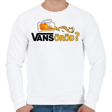 PRINTFASHION Vansöröd? - Férfi pulóver - Fehér