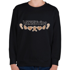 PRINTFASHION VANSütid - Gyerek pulóver - Fekete gyerek pulóver, kardigán