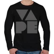 PRINTFASHION VAPE - Férfi hosszú ujjú póló - Fekete