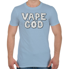 PRINTFASHION Vape god - Férfi póló - Világoskék férfi póló