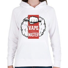PRINTFASHION Vape master - Női kapucnis pulóver - Fehér