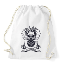 PRINTFASHION Vaper koponya - Sportzsák, Tornazsák - Fehér tornazsák