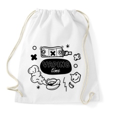 PRINTFASHION Vaping time - Sportzsák, Tornazsák - Fehér tornazsák