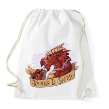 PRINTFASHION Vapour is safer - Sportzsák, Tornazsák - Fehér tornazsák