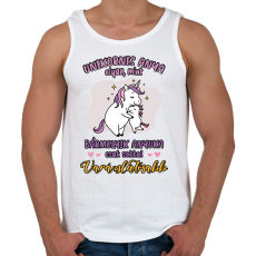 PRINTFASHION Varázslatos anyuka - Férfi atléta - Fehér