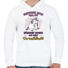 PRINTFASHION Varázslatos anyuka - Férfi kapucnis pulóver - Fehér férfi pulóver, kardigán