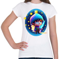 PRINTFASHION Varázslófiú - Női póló - Fehér