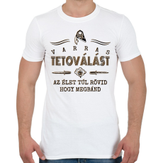 PRINTFASHION Varras tetoválás - Férfi póló - Fehér