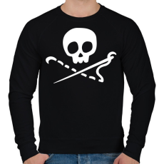 PRINTFASHION Varró koponya - Férfi pulóver - Fekete