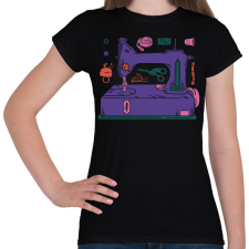 PRINTFASHION Varrógép - Női póló - Fekete női póló