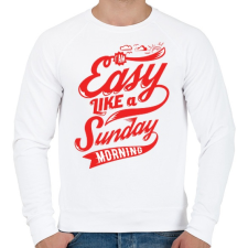 PRINTFASHION Vasárnap reggel - Férfi pulóver - Fehér férfi pulóver, kardigán