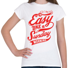 PRINTFASHION Vasárnap reggel - Női póló - Fehér női póló