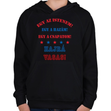PRINTFASHION Vasas - Gyerek kapucnis pulóver - Fekete gyerek pulóver, kardigán
