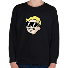 PRINTFASHION Vault Boy - Gyerek pulóver - Fekete