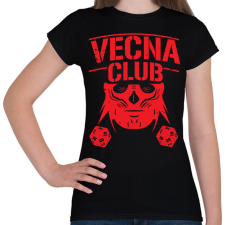 PRINTFASHION Vecna Club DND - Női póló - Fekete női póló