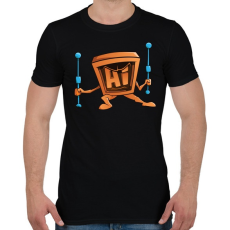 PRINTFASHION Vector Fighter - Férfi póló - Fekete