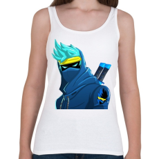 PRINTFASHION Vector Fortnite Ninja  - Női atléta - Fehér
