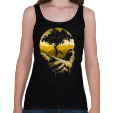 PRINTFASHION Védd a természetet - Női atléta - Fekete